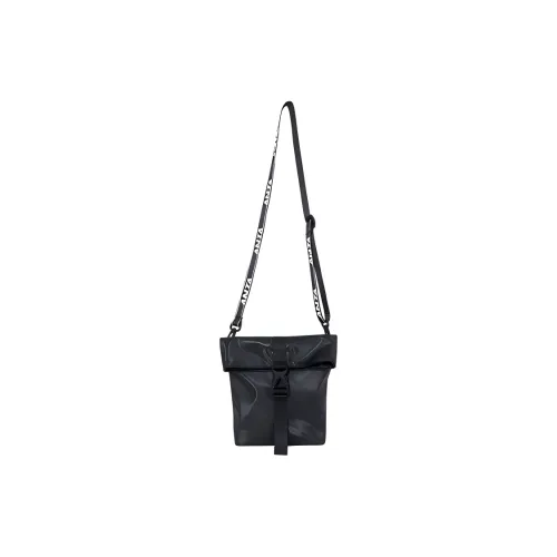 Anta Life Collection PU Cycling Bag Cell Phone Pouch Sports Bag Shoulder Bag Crossbody Bag Regular Unisex Basic Black