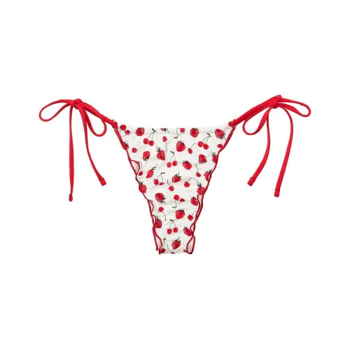 Victoria's Secret PINK BY FRANKIES BIKINIS REIGN BIKINI BOTTOM /SB Swimming Shorts Women's Red White