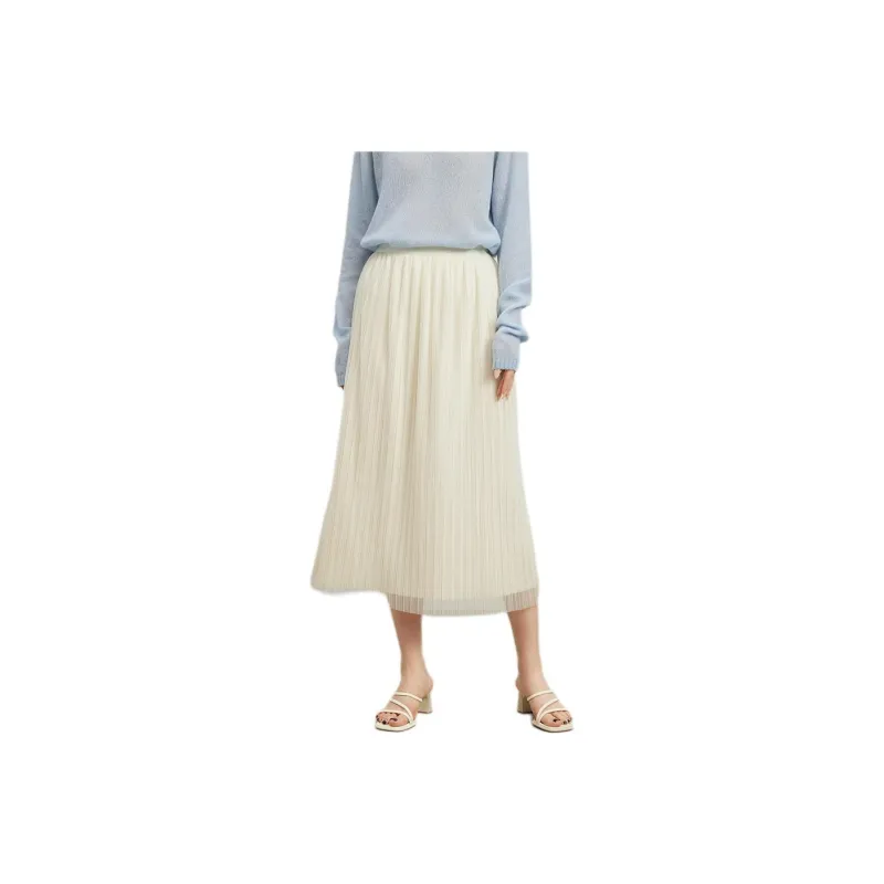 TKY SHOP Casual Long Skirt Women's White-0