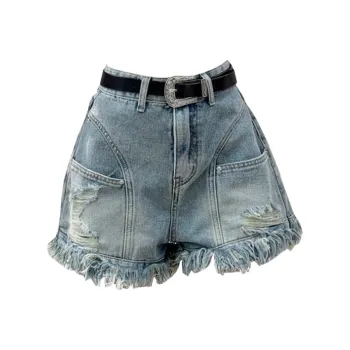 Concubine Zhu Denim Shorts Women's Blue