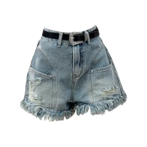 Concubine Zhu Denim Shorts Women's Blue