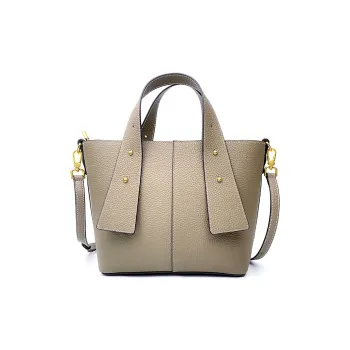ROBERTA DI CAMERINO Cow Leather One Shoulder Handbag Tubas Women's Elephant Gray