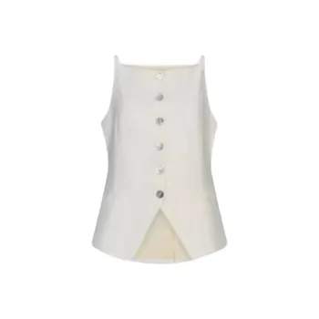 URBAN REVIVO Vests Women's Ecru