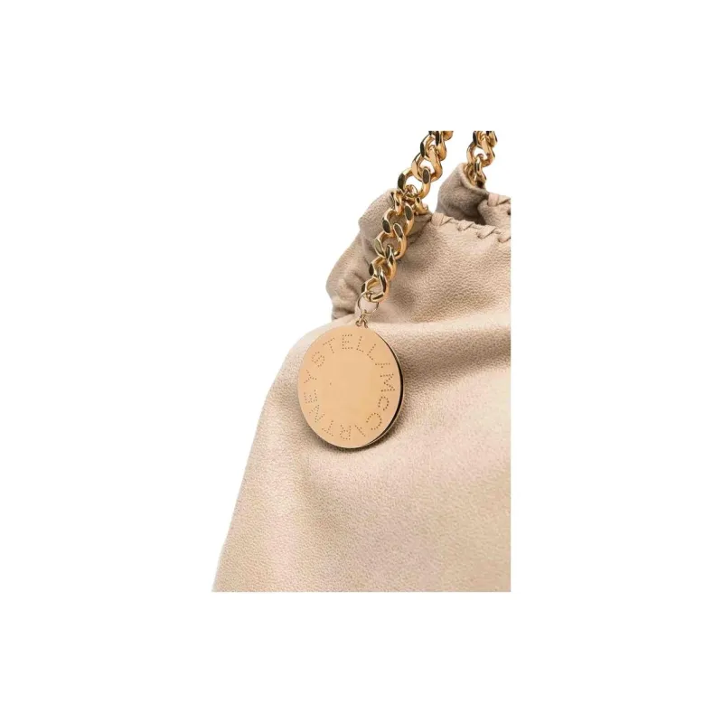 Stella McCartney Polyester Tote Bag, Shopping Bag, Shoulder Bag Women's Light Beige-2