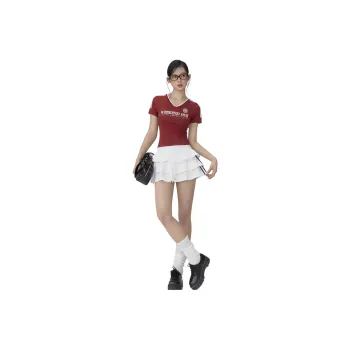 WEEKEND HUB Casual Short Skirts Women's White