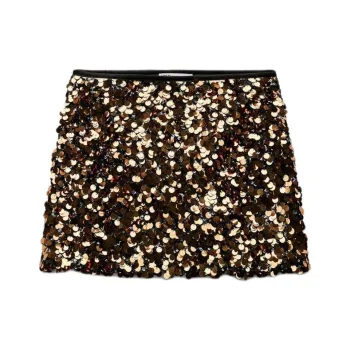 ZARA Casual Short Skirts Women's Gold