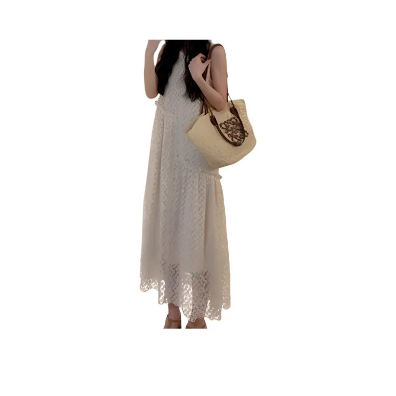 XIANSINIAO Sleeveless Dress Women's-0