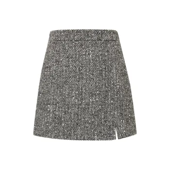 Hopeshow Casual Short Skirts Women's Gray