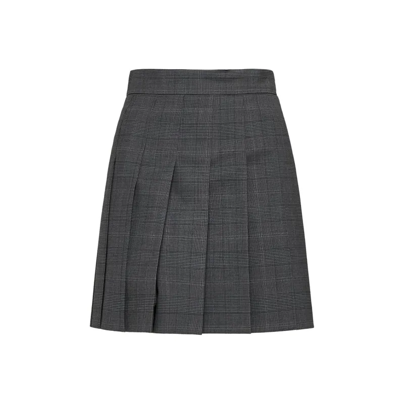 MaxMara Studio Checked Pleated Skirt-0