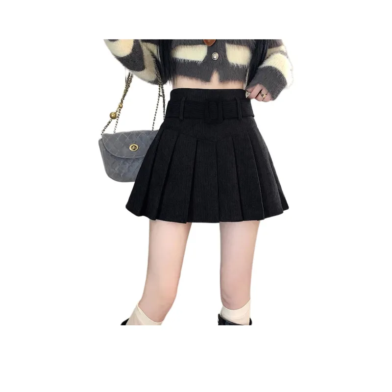 Ya Sheep People Casual Short Skirts Women's Black-0