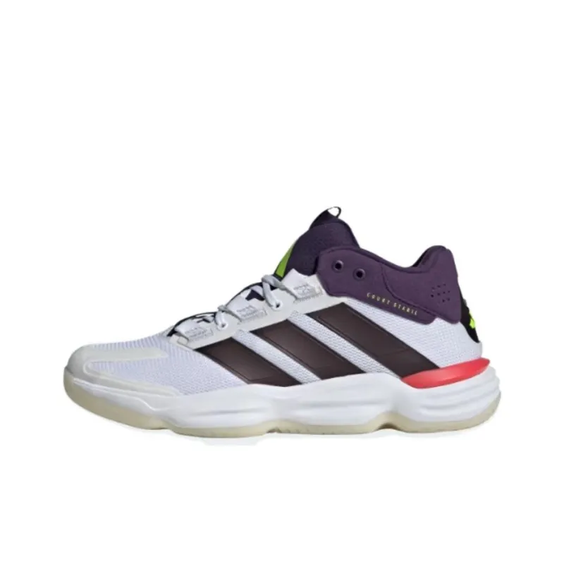 Adidas Court Stabil Indoor White Aurora Plum-0