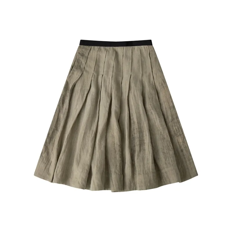 CYCLE DOCUMENT Casual Short Skirts Women's Autumn Grass Umber-0