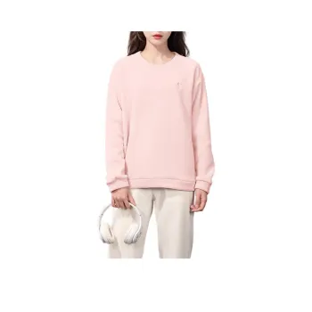 QIAODAN Sports Life Collection Sweatshirt Women's White Peach Pink