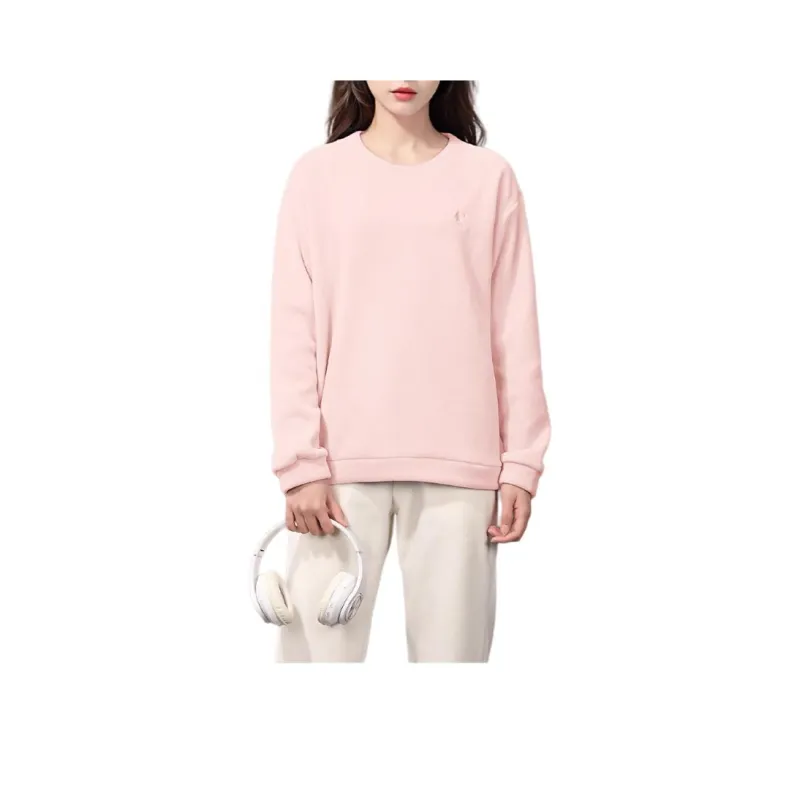 QIAODAN Sports Life Collection Sweatshirt Women's White Peach Pink-0