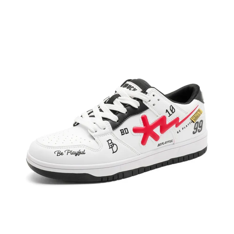 B.Duck Summer Travis Scott X AJ1 Lightning Collection Low Top Skateboard Shoes Unisex-7