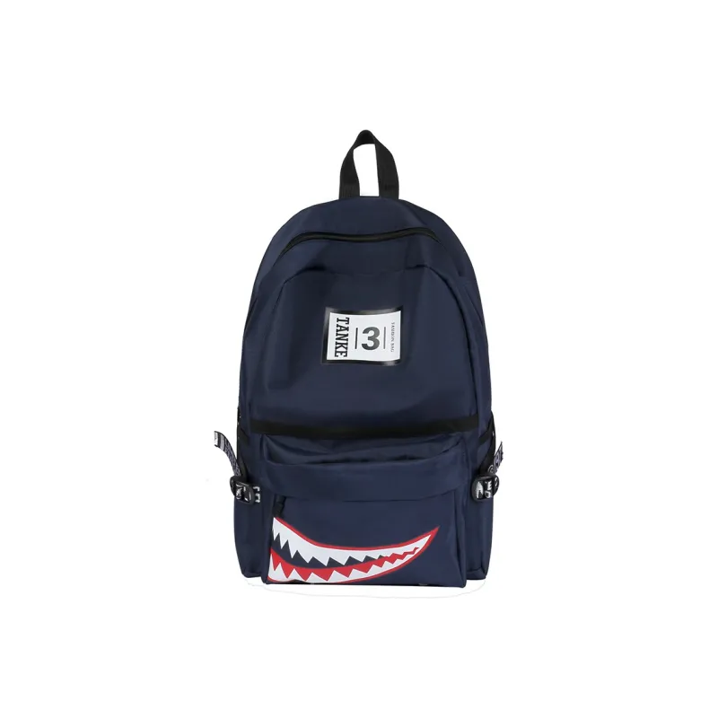 Dusen Kangaroo Nylon Backpack Regular Unisex White/Gray/Black/Army Green/Dark Blue-16