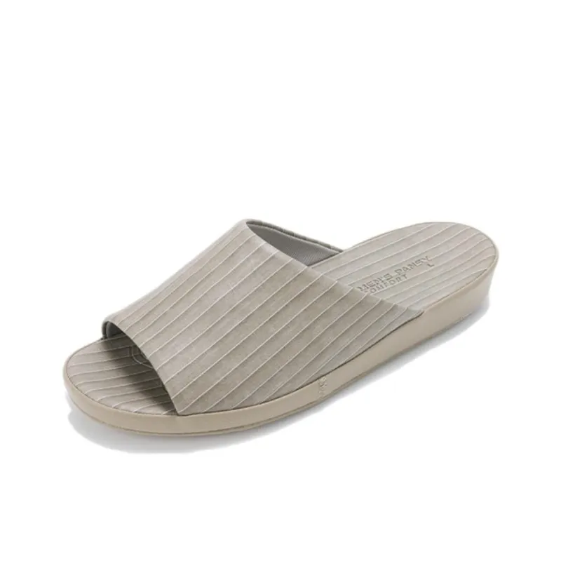 PANSY Slide Slippers Men Black/Coyote Brown-2