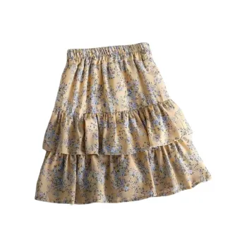 KEAB Casual Short Skirts Women's Yellow