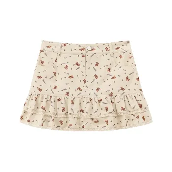 CHUU Casual Short Skirts Women's White Apricot