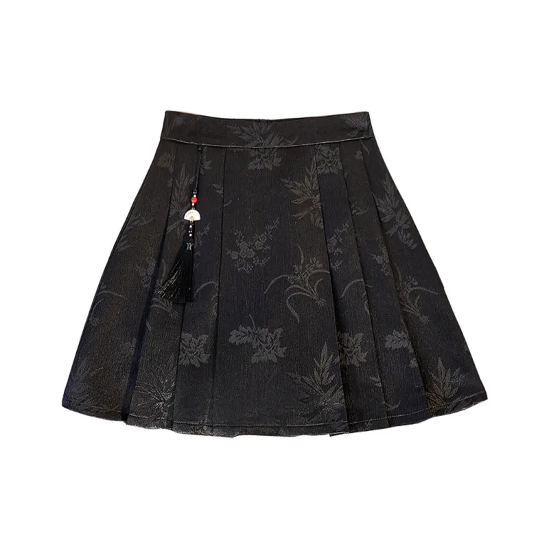 TOUCH Casual Short Skirts Women's Black-0