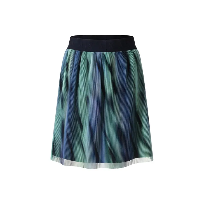 ARMANI EXCHANGEAE FW24 Casual Short Skirts Women's Blue Green-0