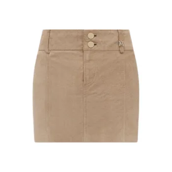 AMIRI SS25 Casual Short Skirts Women's Camel Brown
