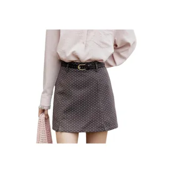 MISHOW Casual Short Skirts Women's Gray