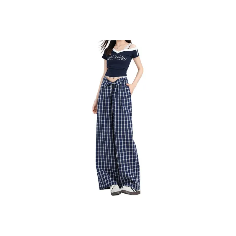 HELEH Casual Pants Women's Blue-0
