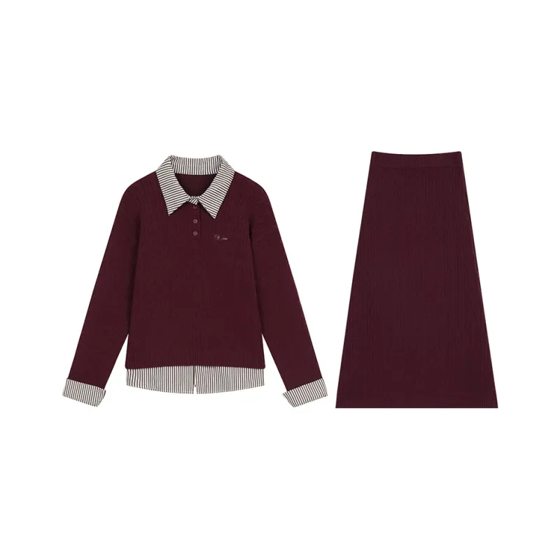ELF SACK Two Piece Skirt Sets Women's-0