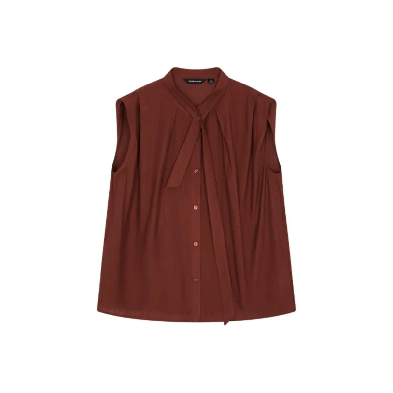 Mo Han Yi Mei Shirt Women's Vintage Red-1