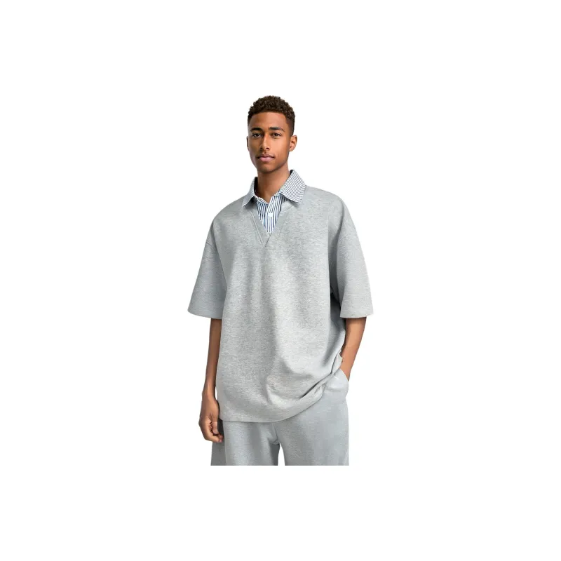 BD.POWER UP+ T Shirts Unisex Heather Gray-0