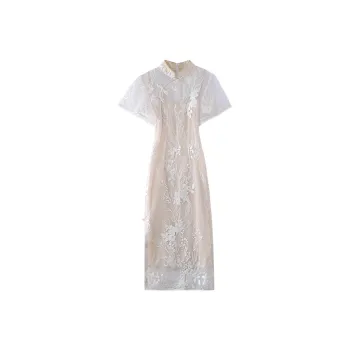 JINYE ORIENTAL Cheongsam Women's White