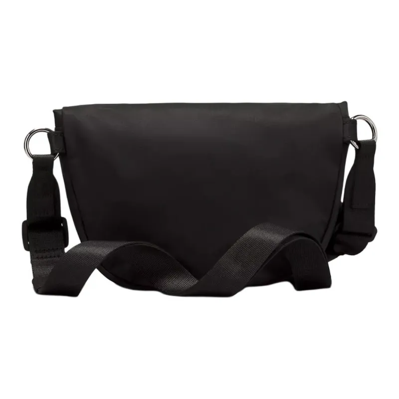 Lululemon Nylon Shoulder Bag, Crossbody Bag Extra Mini Unisex Black & Silver-1