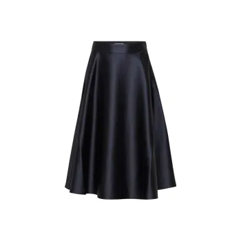 ARITZIA Babaton Futurism Satin Skirt Casual Long Skirts Women's Admiral/Admiral Color