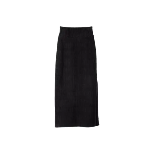 LONGCHAMP Casual Long Skirts Women's Black