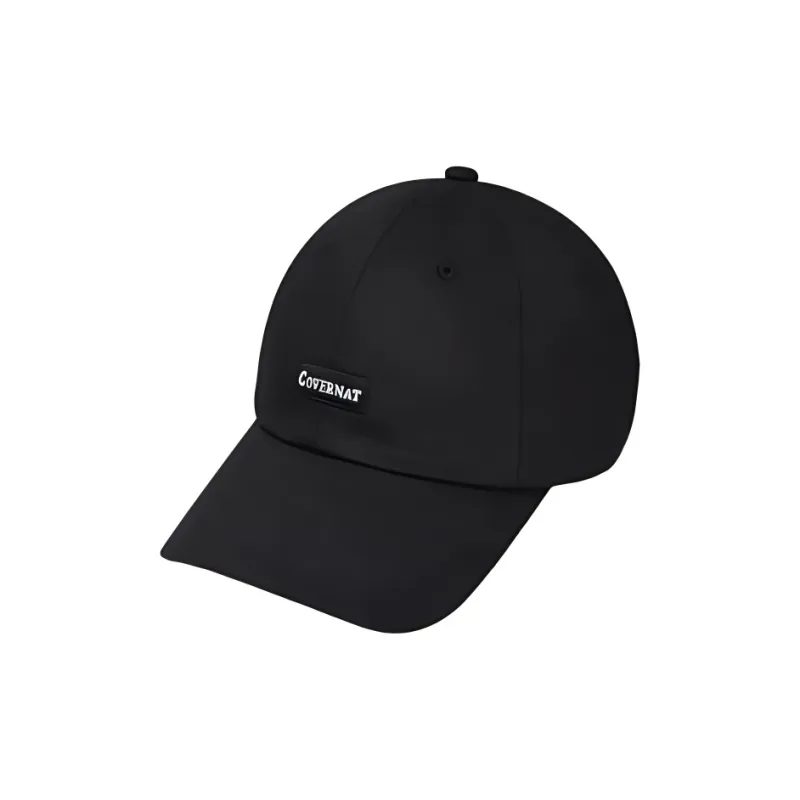 COVERNAT Cotton Baseball Caps Unisex Black-1