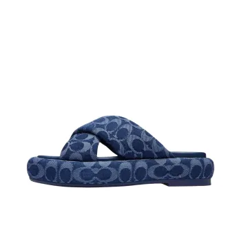 COACH Penelope Slide Slippers Women's Blue