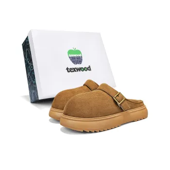 TEXWOOD Stitching Abrasion Resistant Closed Toe Slippers Men's Box
