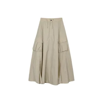 FORNI Casual Long Skirts Women's Light Khaki