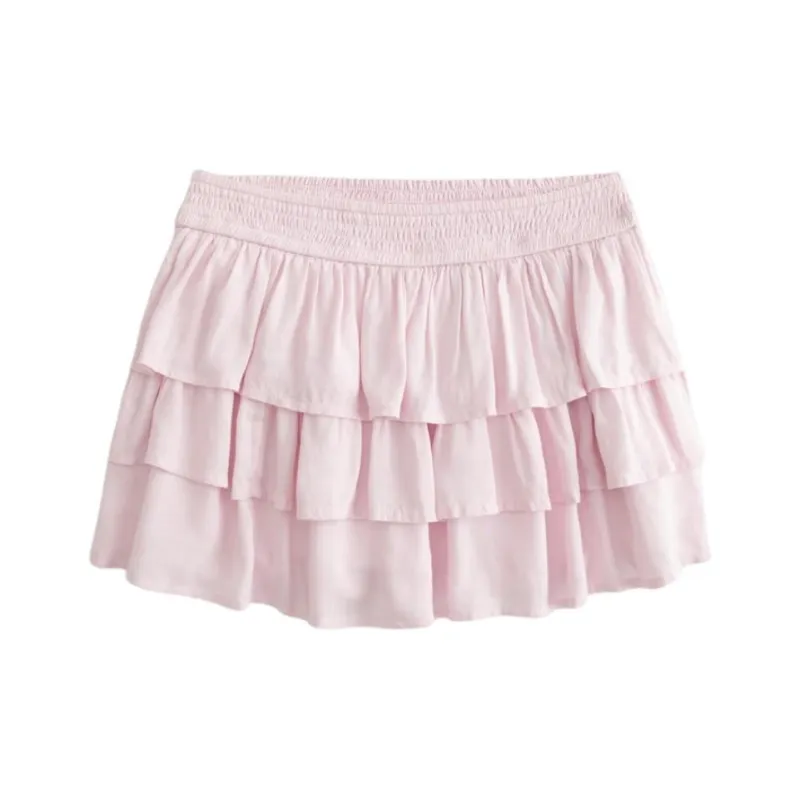 Hollister Casual Short Skirts Women's Pink-0