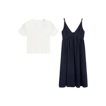 ZIHAN Skirt Set Women's Deep Navy Blue