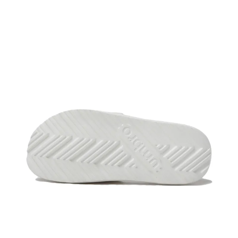 Umbro Slip Resistant Shock Absorbers Slide Slippers Unisex White Black-4