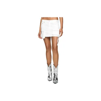 Dondup Denim Short Skirts Women's White