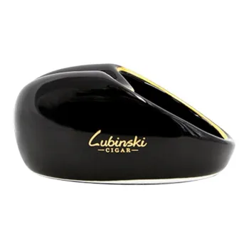 LUBINSKI Ceramic Ashtrays Red/Black/Yellow