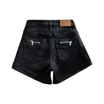 Concubine Zhu Denim Shorts Women's Black