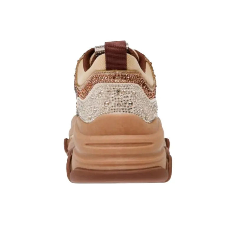 STEVE MADDEN PRIVY Low Top Chunky Sneakers Women's Taupe-6