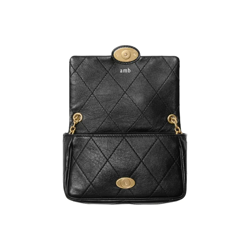 Burberry Calfskin Shoulder Bag Women's Black-1