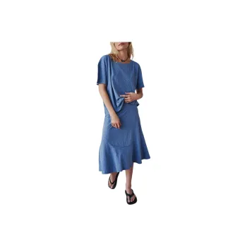 FREE PEOPLE Charmaine Skirt Set Skirt Set Women's Denim Grey