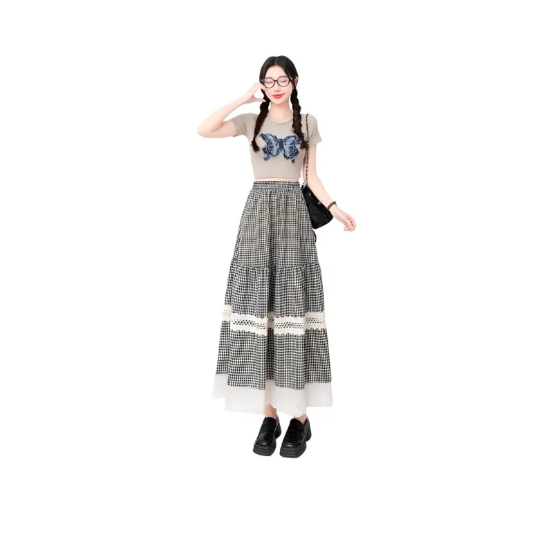 XIANSINIAO Casual Long Skirt Women's-0