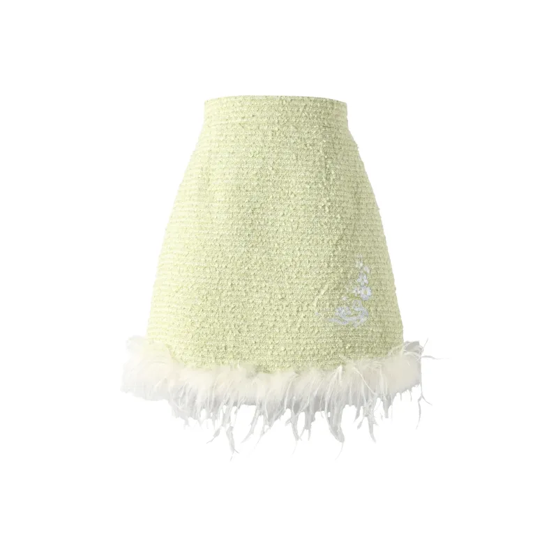 SNBL Casual Short Skirts Women's Green-0